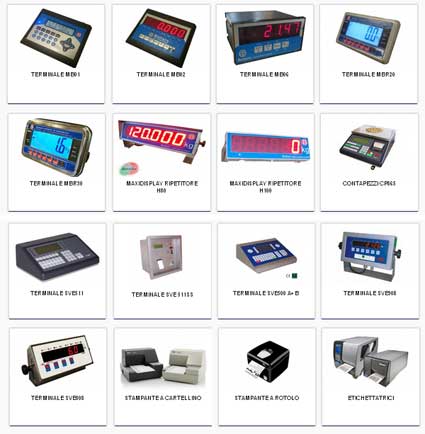 Apparecchi di pesatura